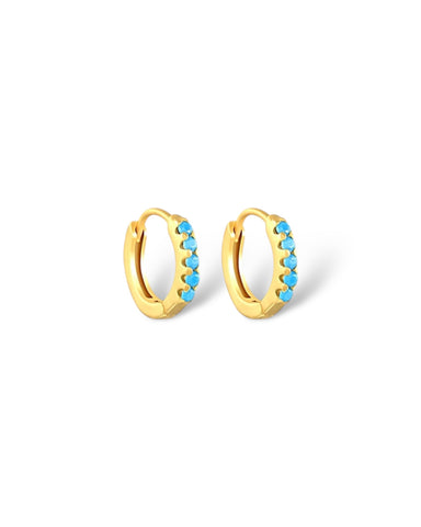 Turquoise Cartilage Hoops